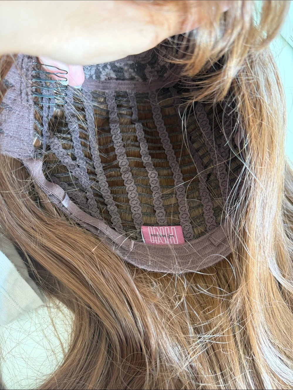 Red Long Hair Wig with Bangs